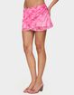 EDIKTED Tie-dye Mesh Layered Mini Skirt image number 2