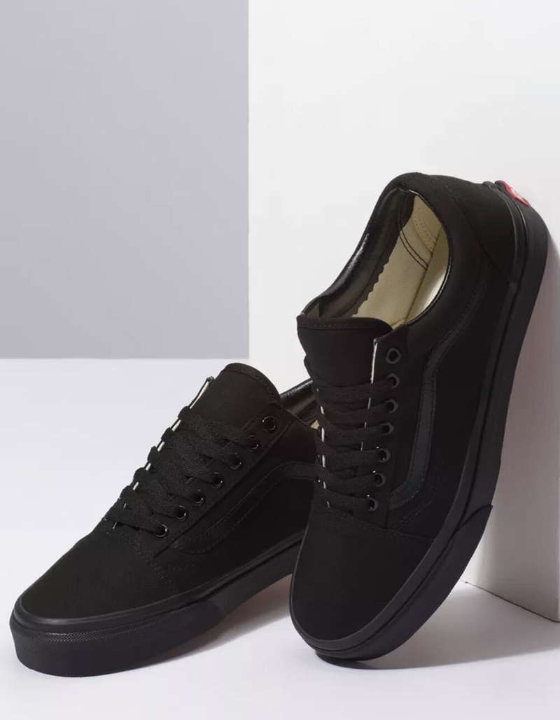VANS Old Skool Black & Black Shoes - BLACK/BLACK