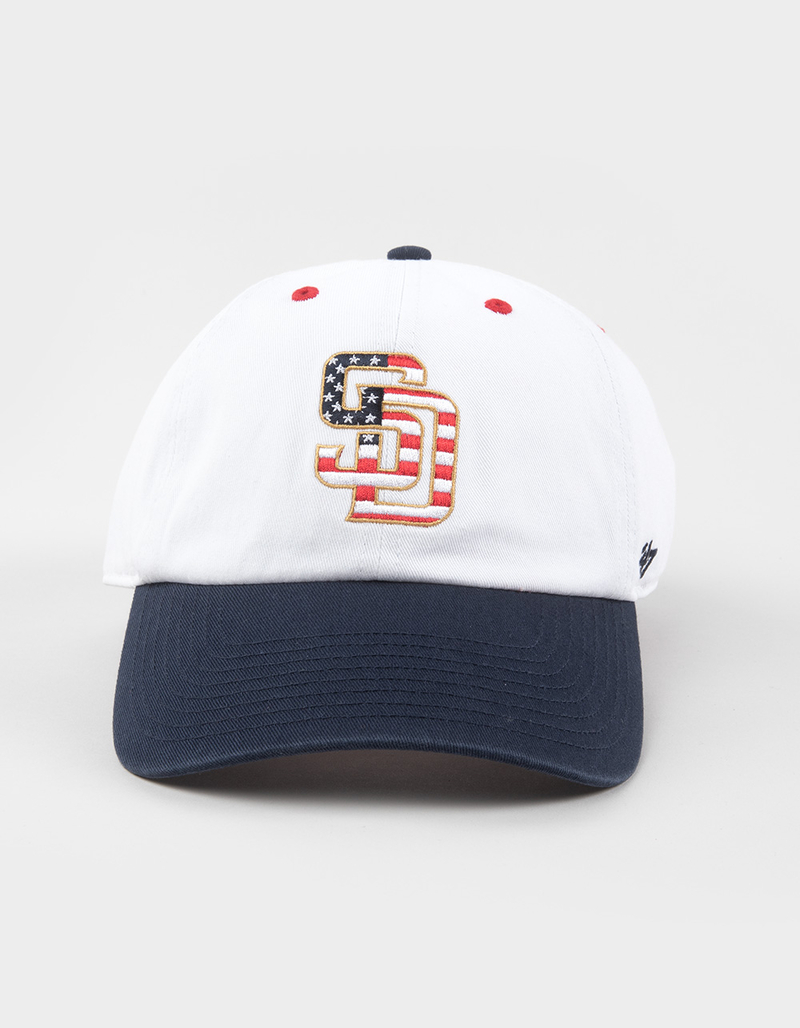 47 BRAND San Diego Padres Patriotic Fill '47 Clean Up Strapback Hat image number 1