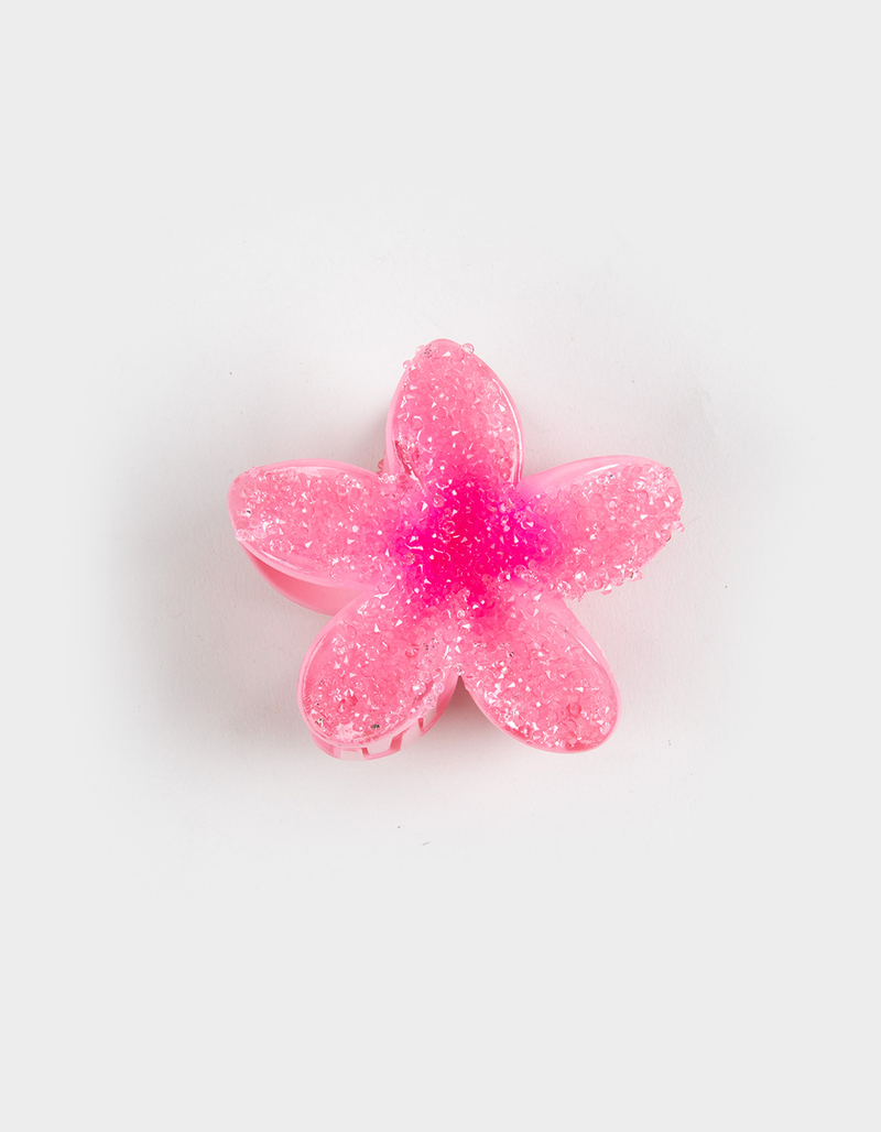 FULL TILT Bedazzled Hawaiian Floral Claw Hair Clip image number 1