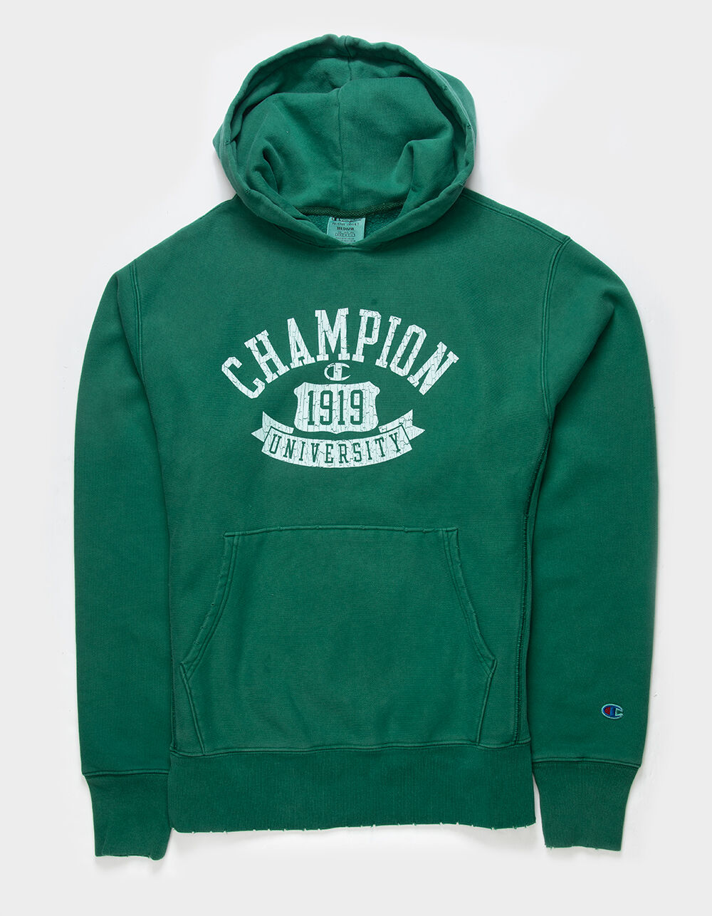 CHAMPION Time Capsule Mens Hoodie - DK GREEN | Tillys