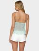 EDIKTED Sequin Sheer Mesh Babydoll Top image number 3