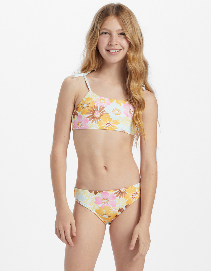 BILLABONG Flower Power Girls Reversible Bralette Bikini Set image number 0