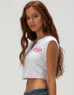 TRUE RELIGION Crystal Leopard Womens Ribbed Notch Baby Tee image number 4