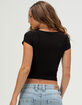 TILLYS Butter Soft Womens Square Neck Tee image number 4