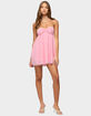 EDIKTED Ariellah Chiffon Babydoll Mini Dress image number 1