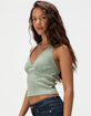 RSQ Womens Washed Halter Top image number 3
