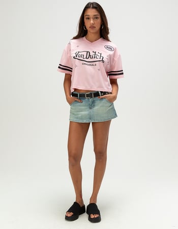 VON DUTCH Womens V-Neck Jersey Alternative Image