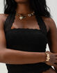NECTAR CLOTHING Knit Lace Womens Halter Top image number 2