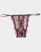 FULL TILT Double Dye Lace Thong image number 2