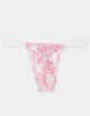 FULL TILT Double Dye Lace Thong image number 1