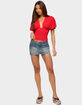 EDIKTED Betee Flutter Plunge Neck Top image number 4