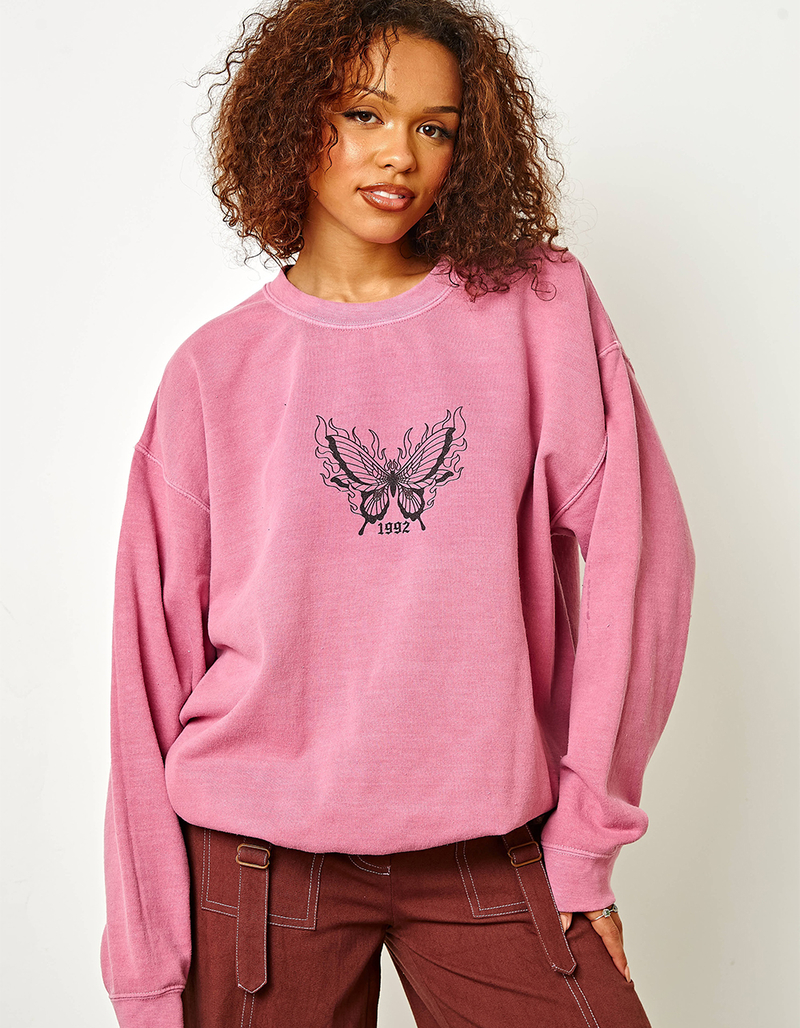 DAISY STREET Washed Leah Womens Sweatshirt image number 0