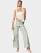 EDIKTED Lannah Textured Low Rise Jeans image number 2