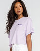 CHAMPION Womens Lavender Crop Tee image number 2
