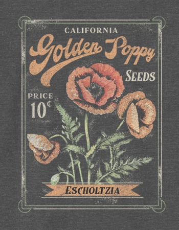 CALIFORNIA Poppy Seeds Unisex Kids Tee Alternative Image