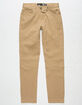 RSQ London Boys Skinny Stretch Khaki Pants image number 1