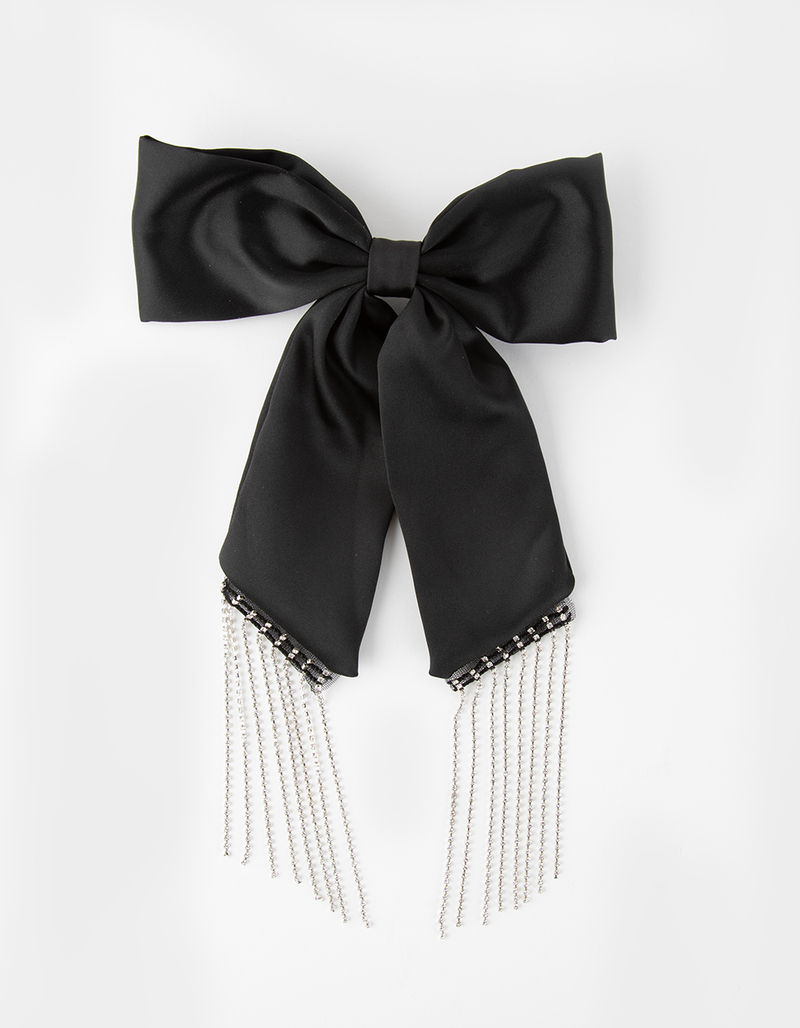 FULL TILT Oversized Rhinestone Bow Pin image number 0