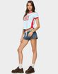 EDIKTED Eighty Polka Dot Contrast Tee image number 4
