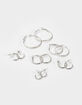 FULL TILT 6 Pack Mixed Hoop Earrings image number 1