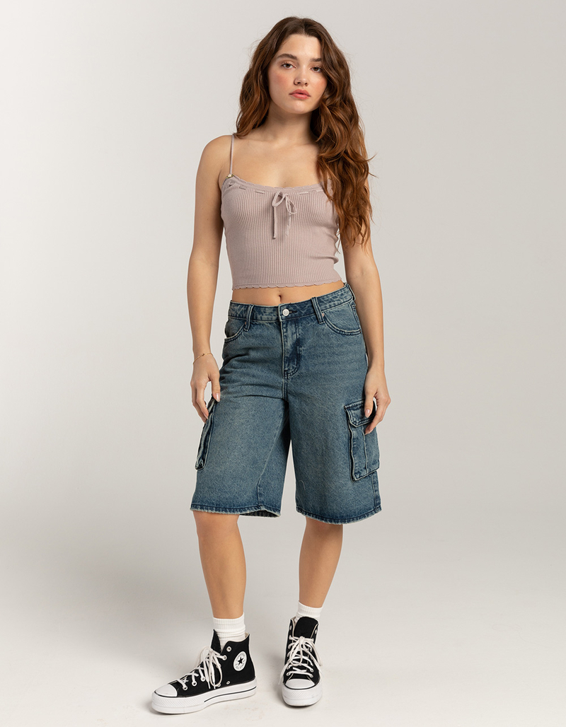 RSQ Womens Ribbon Rosette Cami image number 1