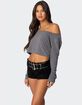 EDIKTED Cropped Off Shoulder Top image number 3