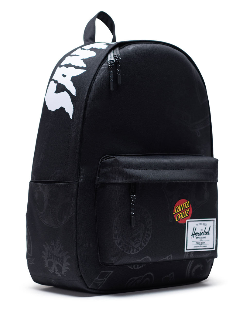 HERSCHEL SUPPLY CO. x SANTA CRUZ Classic XL Black Backpack image number 2