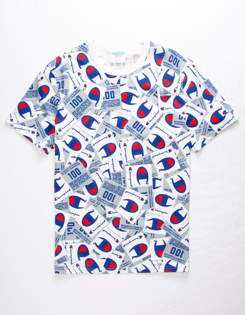 CHAMPION Allover Logo Tag Mens T-Shirt image number 0