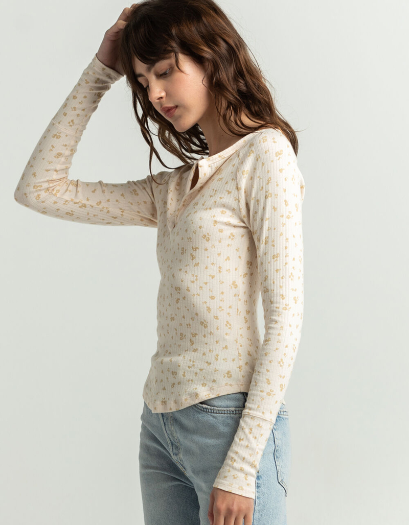 FREE PEOPLE Now And Then Womens Henley Top image number 1