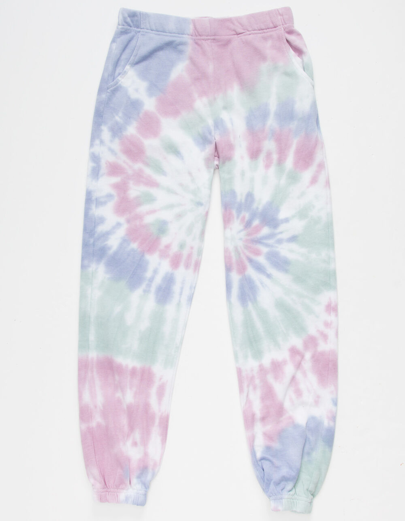 RSQ Tie Dye Girls Jogger Sweatpants image number 1