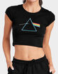 PINK FLOYD Dark Side Prism Womens Cropped Baby Tee image number 1