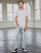 RSQ Boys Super Skinny Ripped Light Wash Jeans image number 1