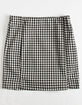 WHITE FAWN Gingham Slit Girls Skirt image number 2