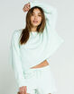 FULL TILT Balloon Sleeve Womens Mint Sweatshirt image number 2