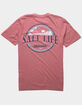 SALT LIFE Watermans Sunset Mens Mauve T-Shirt image number 1