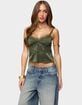 EDIKTED Tamar Satin Effect Tank Top image number 1