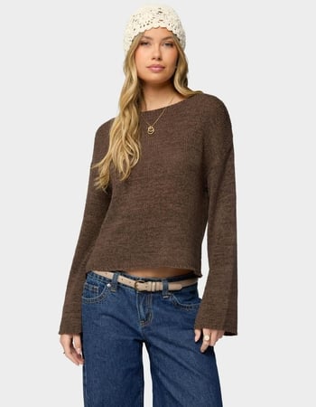 EDIKTED Drop Shoulder Light Knit Sweater Primary Image