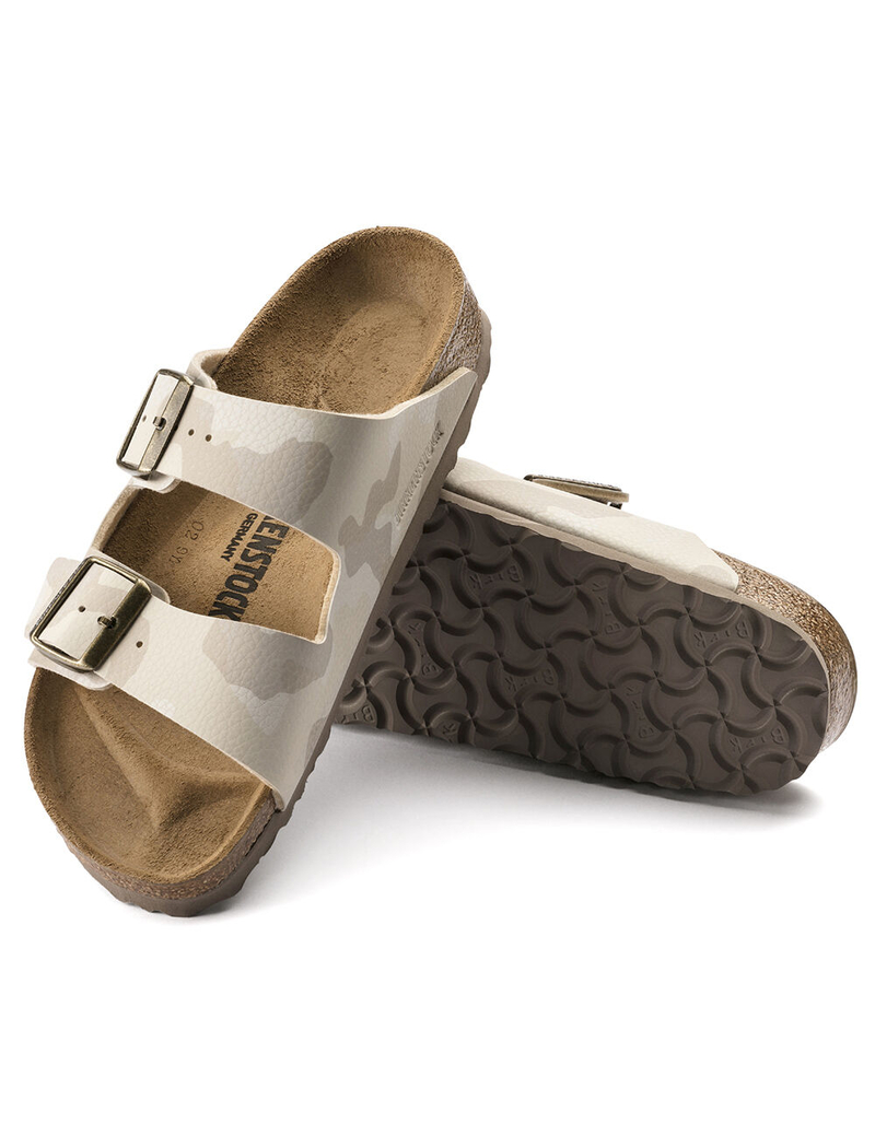 BIRKENSTOCK Arizona Womens Desert Soil Camo Sand Slide Sandals image number 2
