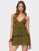 EDIKTED Gwynne Chiffon Ruffled Mini Dress image number 1