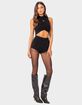 EDIKTED Marcus High Neck Knit Crop Top image number 4