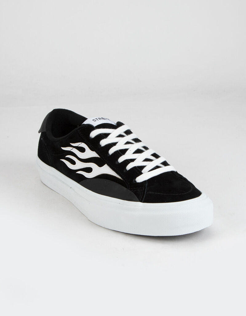 STRAYE Logan Flame Suede Mens Shoes BLKWH 396150125