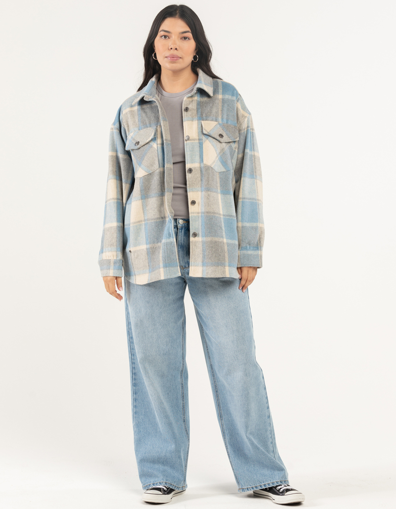 RSQ Plaid Womens Shacket image number 8