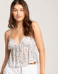 RSQ Womens Flyaway Mesh Cami image number 1