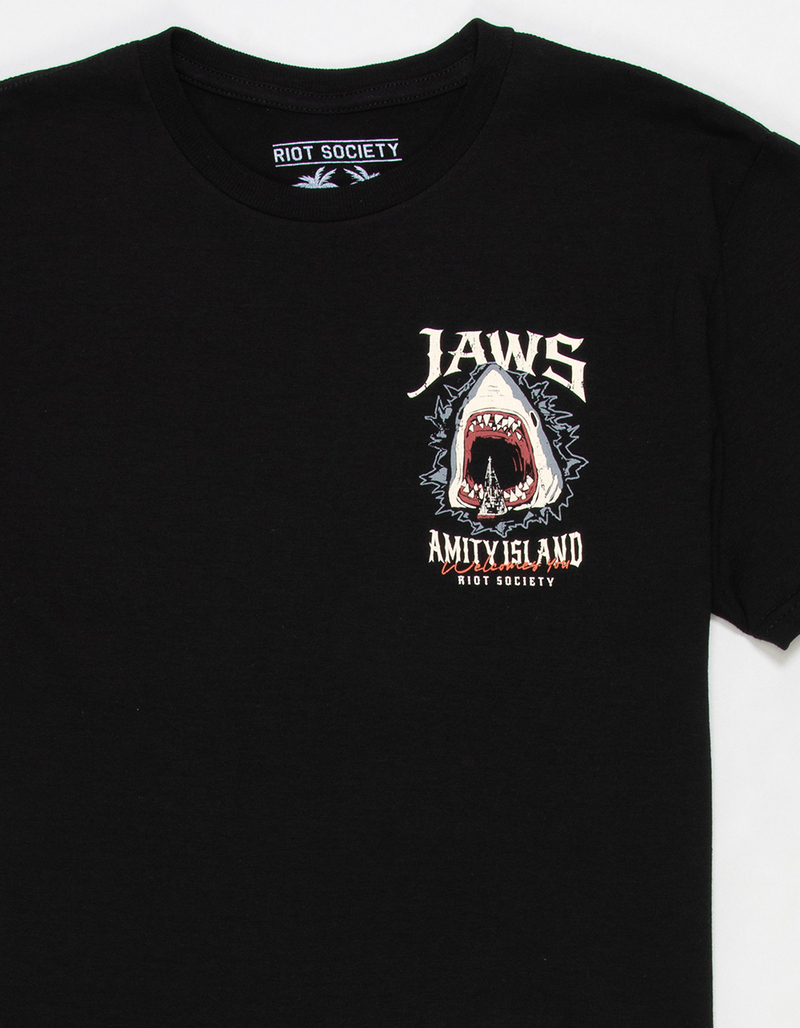 RIOT SOCIETY Jaws Fire Boys Tee image number 2