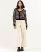 FULL TILT Womens Zebra Cardigan  image number 4