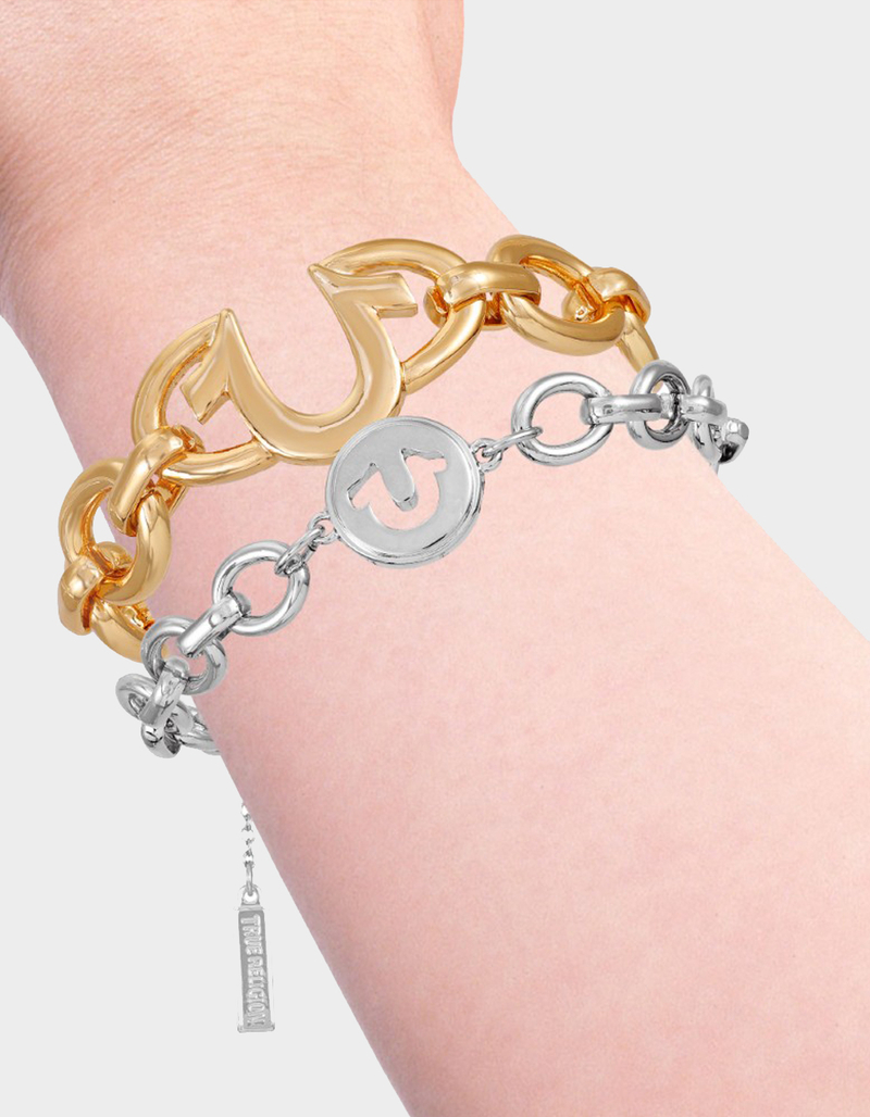 TRUE RELIGION 2 Pack Horseshoe Logo Bracelet Set image number 2