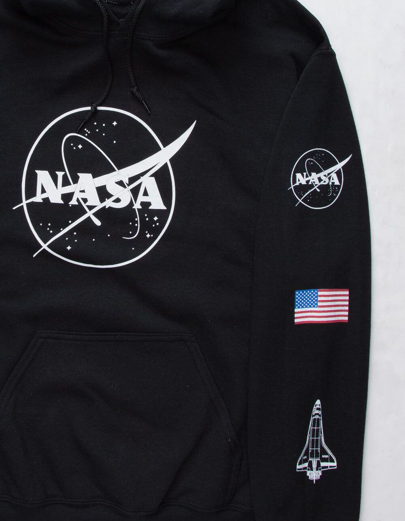 NEON RIOT NASA Logo Mens Hoodie image number 2