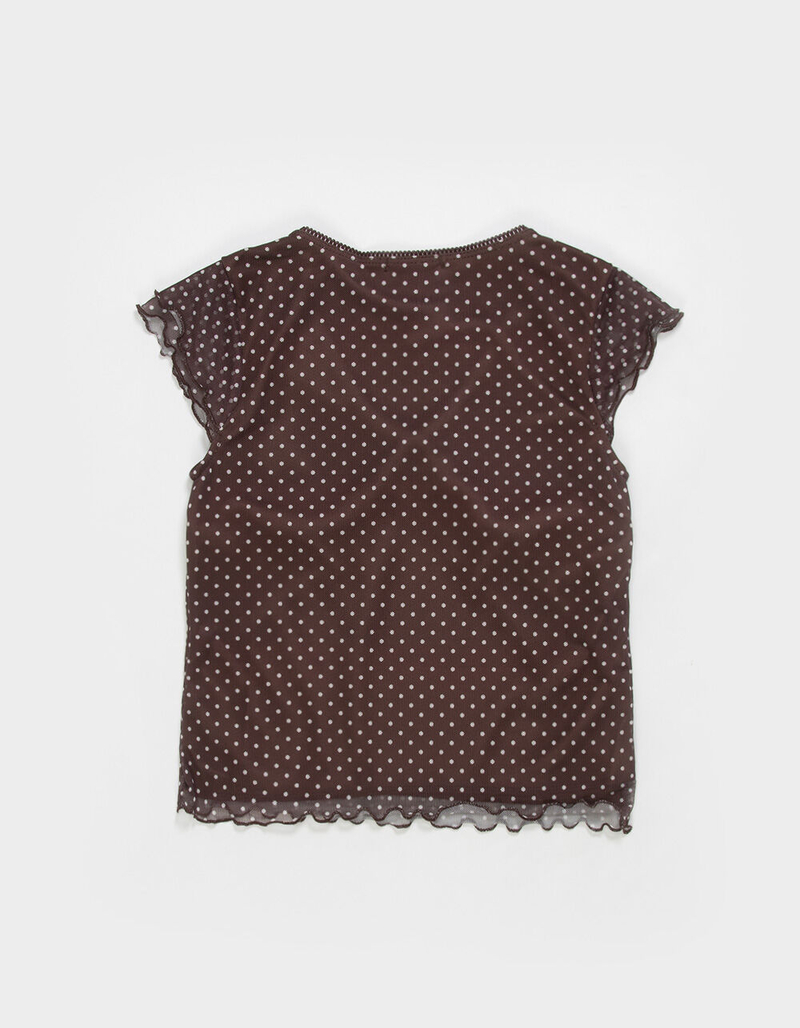 RSQ Girls Polka Dot Mesh Top image number 2