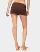 EDIKTED Petite Aisha Low Rise Mini Skirt image number 3