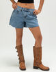 RSQ Womens Star Low Rise Baggy Midi Shorts image number 3